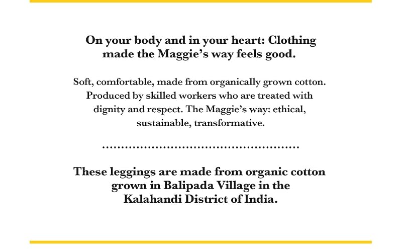Maggie's Organic Cotton Base Layer Leggings - Large Black Ankle Length, Soft & Stretchy