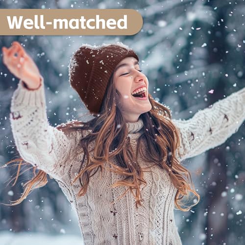 Classic Red Knit Beanie Hat for Men & Women - One Size