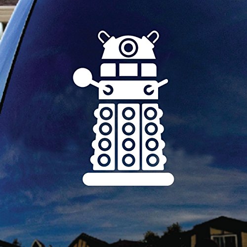 Doctor Who Robot Vinyl Decal Sticker - 6" Tall for Car Windows