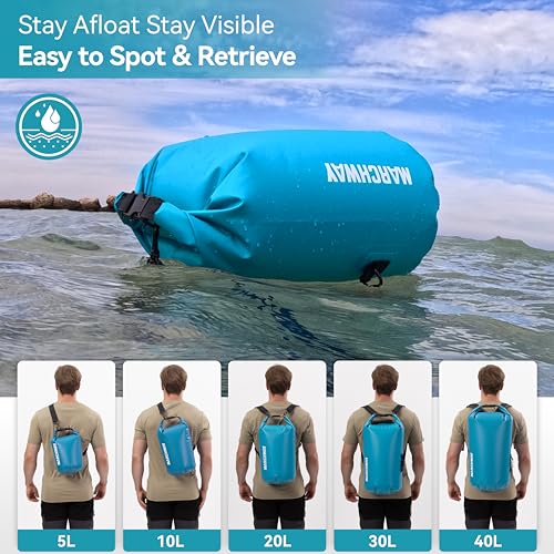 Waterproof Floating Dry Bag Backpack - 5L to 40L Sizes