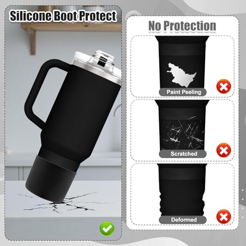 Silicone Boots for Cirkul 40oz Tumbler - Black (2-Pack)