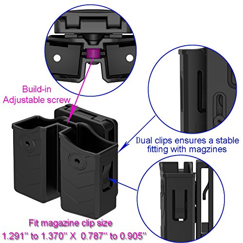 Universal Double Magazine Pouch - Adjustable Tactical Holster