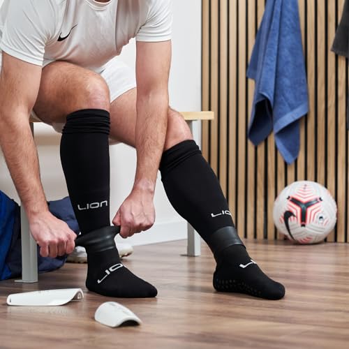 Soccer Grip Socks - Large Black - Youth & Adult Sizes Available