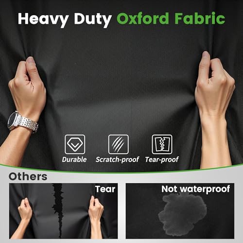 Golf Cart Cover for 2/4 Passenger - Heavy Duty Waterproof Black/Silver