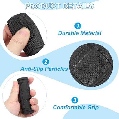 Durable Bike Handlebar Grips - Brown, 3.54" x 0.87"