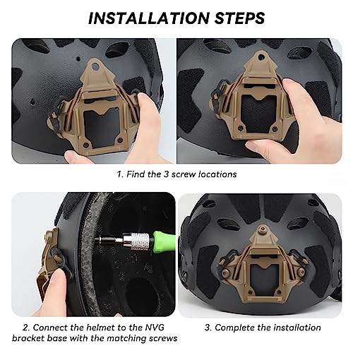 NVG Mount Shroud for Fast Helmet - Tactical Camera Bracket T2