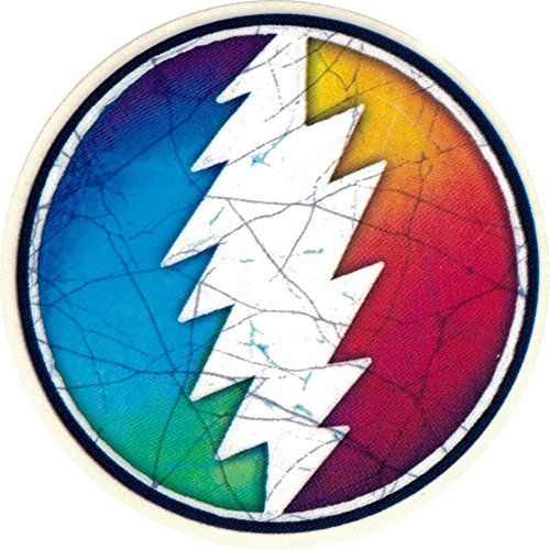 Grateful Dead Rainbow Lightning Bolt Bumper Sticker - 2.25"