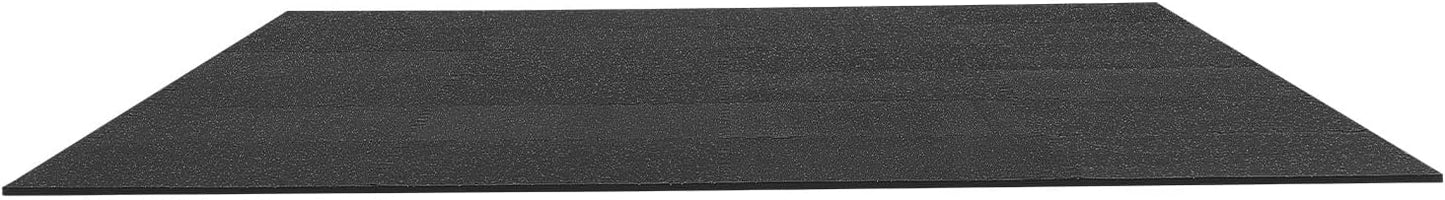 VEVOR Gym Flooring Tiles - 0.56 Inch Thick, High-Density EVA Foam, 24 x 24 Inch, Black & Gray, 96 sq.ft