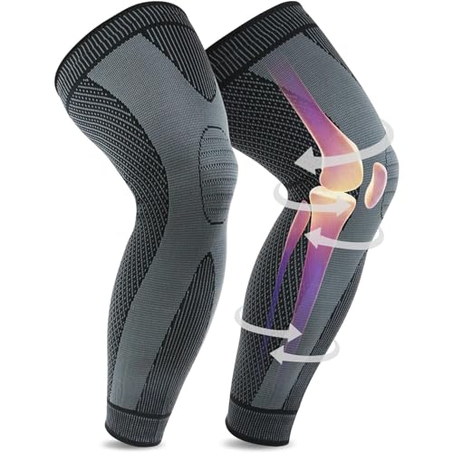 Beister Full Leg Compression Sleeve Pair Black X-Large for Adults