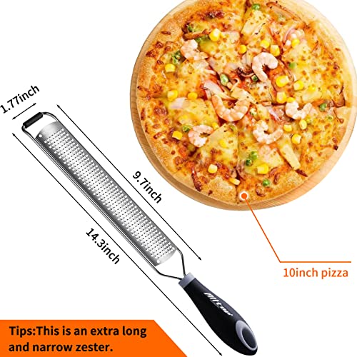 Stainless Steel Lemon Zester Grater - Handheld Food Tool