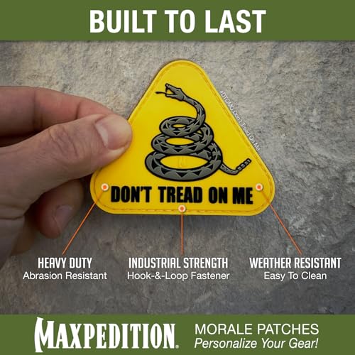 Maxpedition Gear Don't Tread on Me Patch, 3 x 2.6-Inch