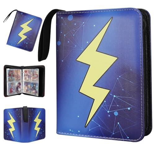 Collectible Trading Card Albums,4 Pocket Binder, 400 Double Sided PU