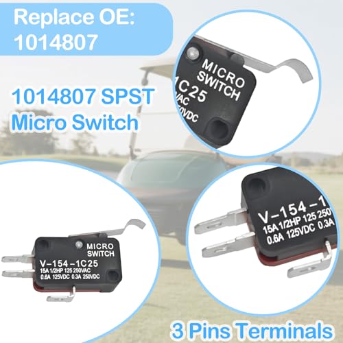 Golf Cart Micro Switch Kit 8-Piece for Club Car DS Precedent 1980-2025