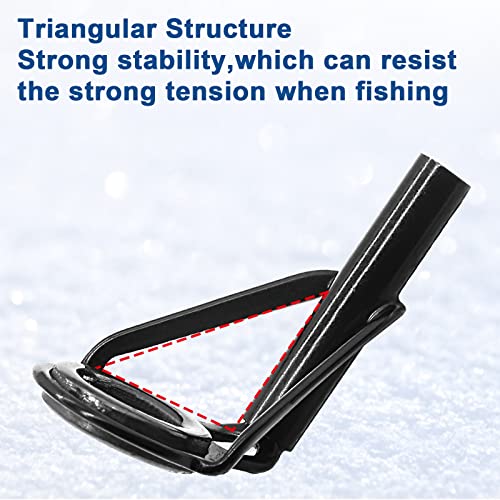 Fishing Rod Tip Repair Kit - 8 Piece Stainless Steel Ceramic Guide Set