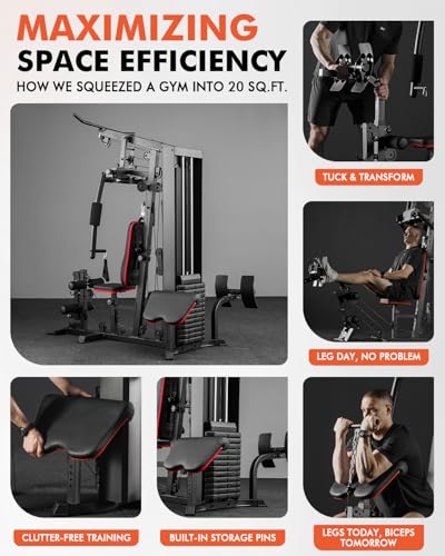 Home Gym Workout Station with 150LBS Weight Stack - ProStation