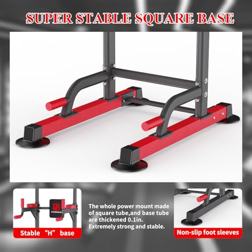 Heavy-Duty Power Tower Pull Up Bar Station for Home Gym