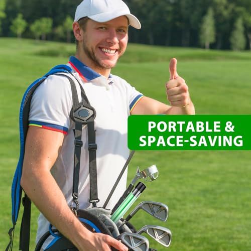 Golf Alignment Sticks - 48" Foldable Training Aid (2 Pack)
