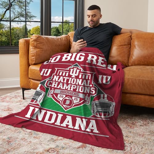 NCAA Silk Touch Throw Blanket - Indiana Hoosiers - 46 x 60 in