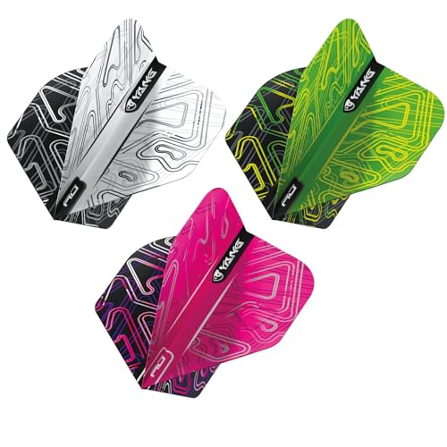 Yin Yang Double Sided Dart Flights - 3 Sets (9 Total) Selection Pack