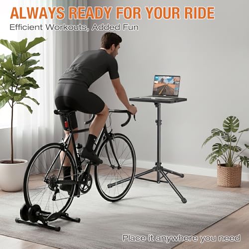 Adjustable Height Indoor Cycling Desk - Foldable Laptop Stand