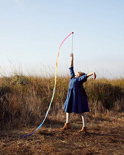 Sarah's Silks Rainbow Silk Streamer & Ribbon Wand - Kids Pretend Play & Dance, Variation 5