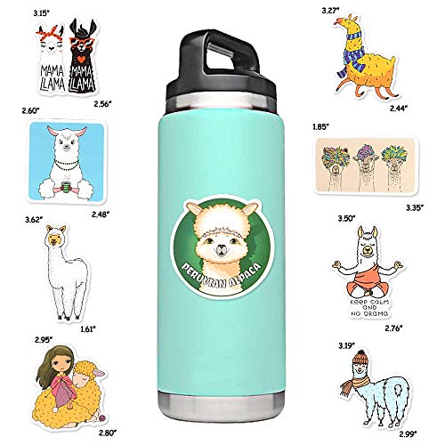 Llama Stickers - 50 Unique Waterproof Stickers for Crafts