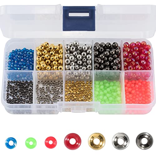 Fishing Bead Bait Eggs Kit - 1000pcs Floating Ball Stopper, 0.08/0.12/0.2 Inch