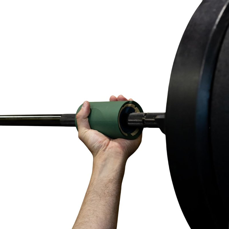 Tribus - Thick Grips for Dumbbells and Barbells, 2.05" & 2.44" Thick Dumbbell Grips for Men and Women, Extreme Arm & Forearm Builder Grip Strength, Barbell Grip for Weight Lifting