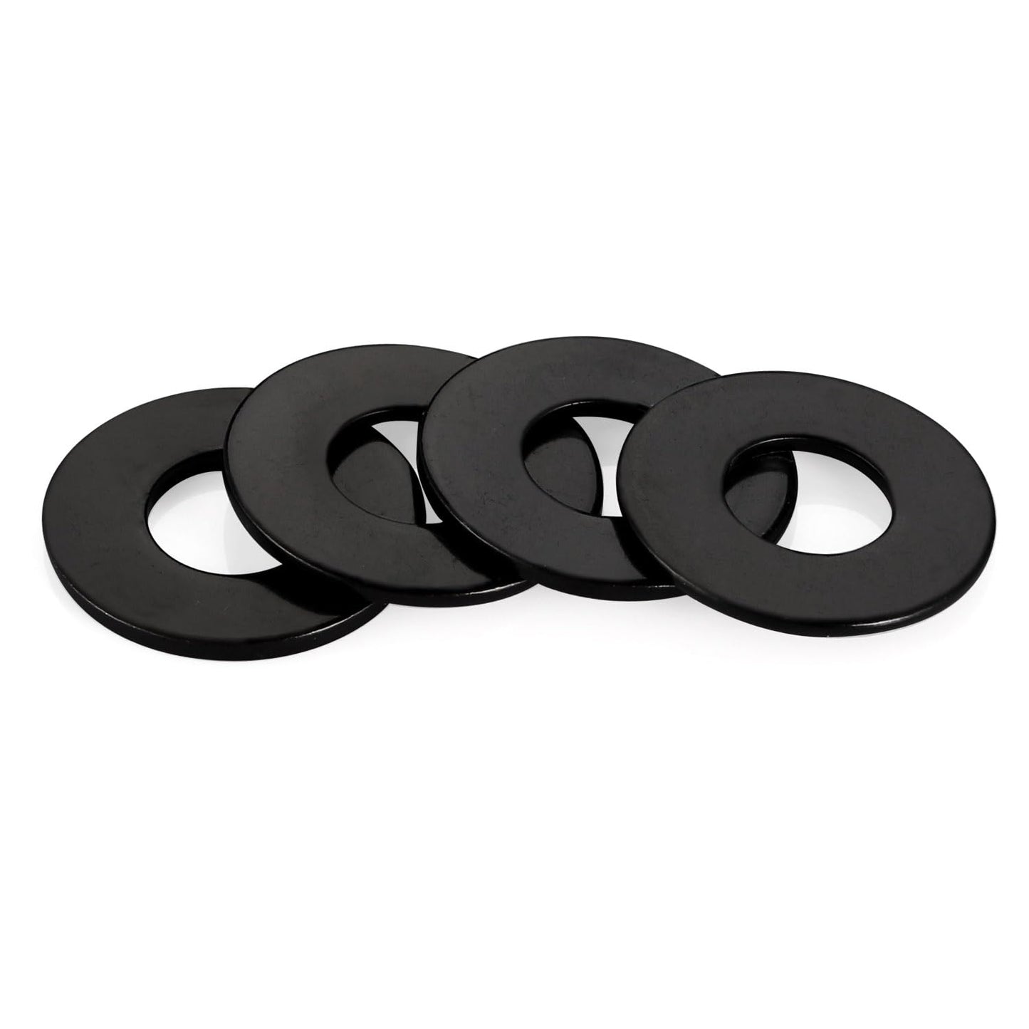 20 PCS 1/2" Black Flat Washer, 1-3/8" Outer Diameter, 304 Stainless Steel Metal Washer for Screws and Bolts