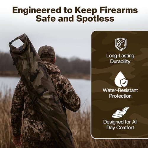 60" Waterproof Floating Shotgun Case for Hunting - Camouflage