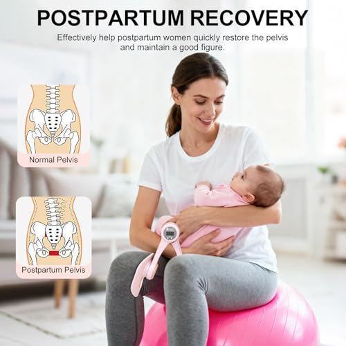 Adjustable Thigh Trainer with Resistance Bands & Auto Counter for Home Fitness