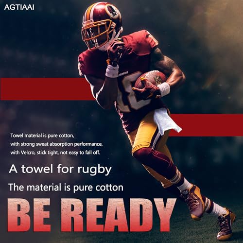 Cotton White Football Towel Quarterback - Hand Towels with Hook and