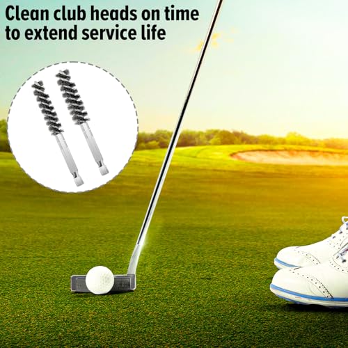 Golf Club Cleaning Brush - Stainless Steel Wire Hosel Brush Set
