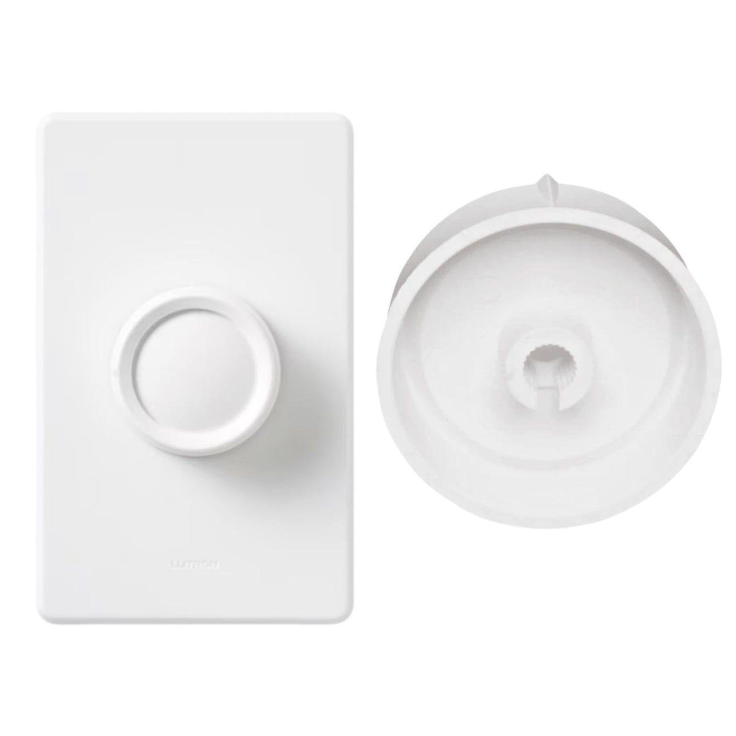 Auaurly 5 PCS RK-WH Rotary Dimmer Knob Replacement for Rotary Dimmer Switch,Fan Control,White