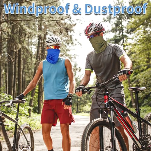 5 Pack Multicolor Neck Gaiter - UV Protection Cooling Face Mask