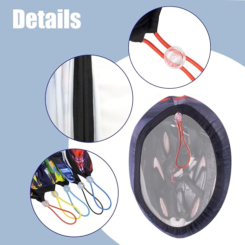 Cycling Helmet Cover - Breathable Stretch Fit with Drawstring - Racing 2