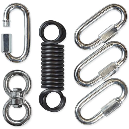 Meister Heavy Bag Hardware Saver Kit with Spring, Swivel & Carabiners - Mount Protection