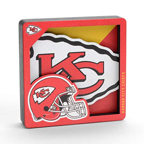 Kansas City Chiefs 3D Logo Magnet - Official NFL Team Design