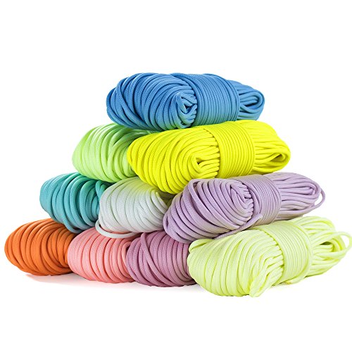 West Coast Paracord Glow in the Dark 50ft Green Goblin 550lb Utility Cord