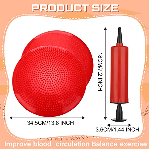 Wiggle Seat Inflated Wobble Cushion - 13 Inch Sensory Pad - Curated Color