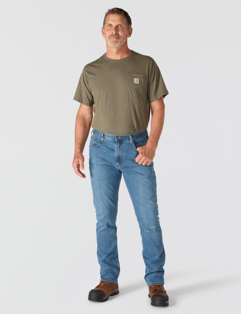 Carhartt Men's Relaxed Straight Rugged Flex Jean, Coldwater, W34 x L32