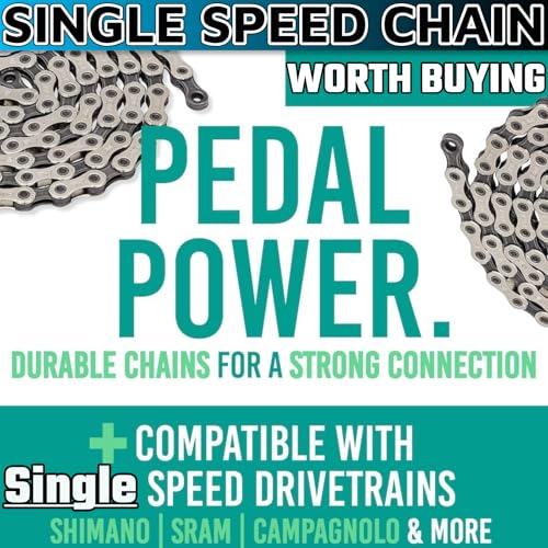 Single Speed Bike Chain 1/2" x 1/8" 114 Links - BMX & MTB