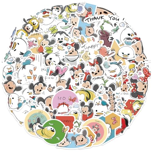 50-Piece Waterproof Vinyl Sticker Set - Style E