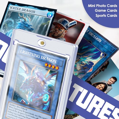 Homthy 10 Pack Magnetic Card Holders for Trading, MTG, Sports & Gaming Cards, 35pt