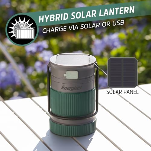 Energizer S-500 Hybrid Power Camping & Outdoor Solar Lantern 1 Pack 500 Lumens