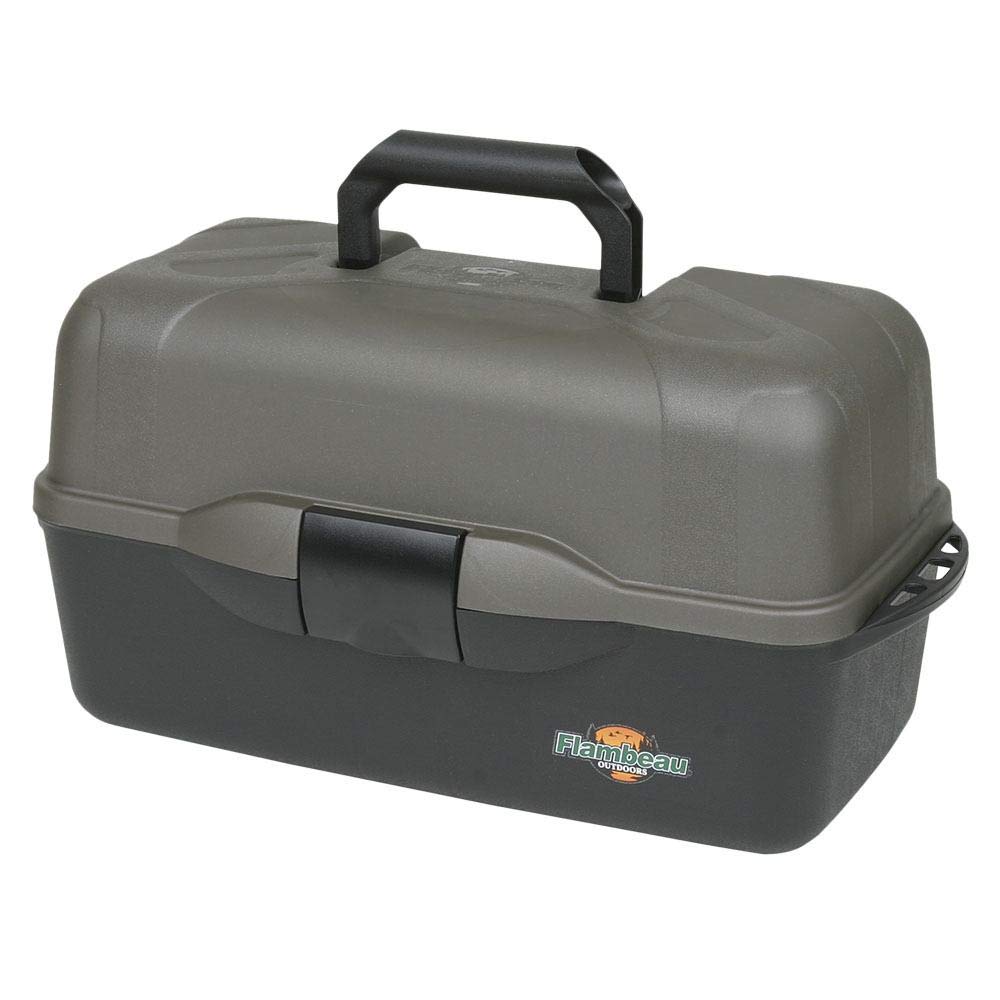 Flambeau Tackle XL 3-Tray Tackle Box, Black/Dark Gray, (2137B)