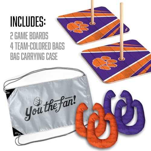 Clemson Tigers Horseshoe Bags Game Set - One Size