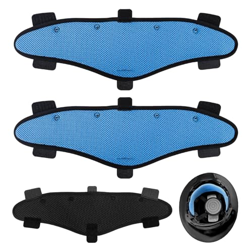 Hard Hat Sweatbands, Sweat Band for Safety Helmet, Washable Hard Hat Cooling Liner Accessories, Suspension Replacement for Hard Hats, Reusable Headband, Blue, 3 PCS