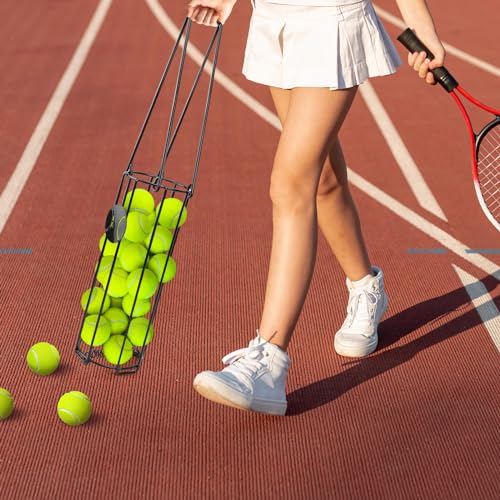 Tennis Ball Hopper Collector - Black, Holds 24 Balls