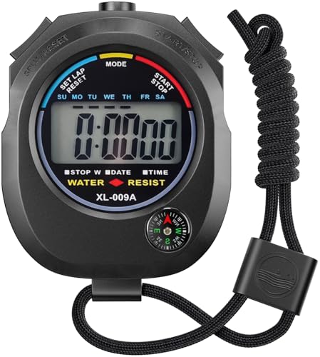 Digital Stopwatch Timer with Large Display and Alarm Function